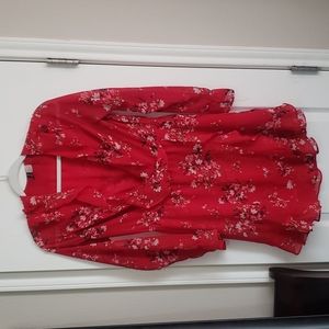 Red Floral Dress